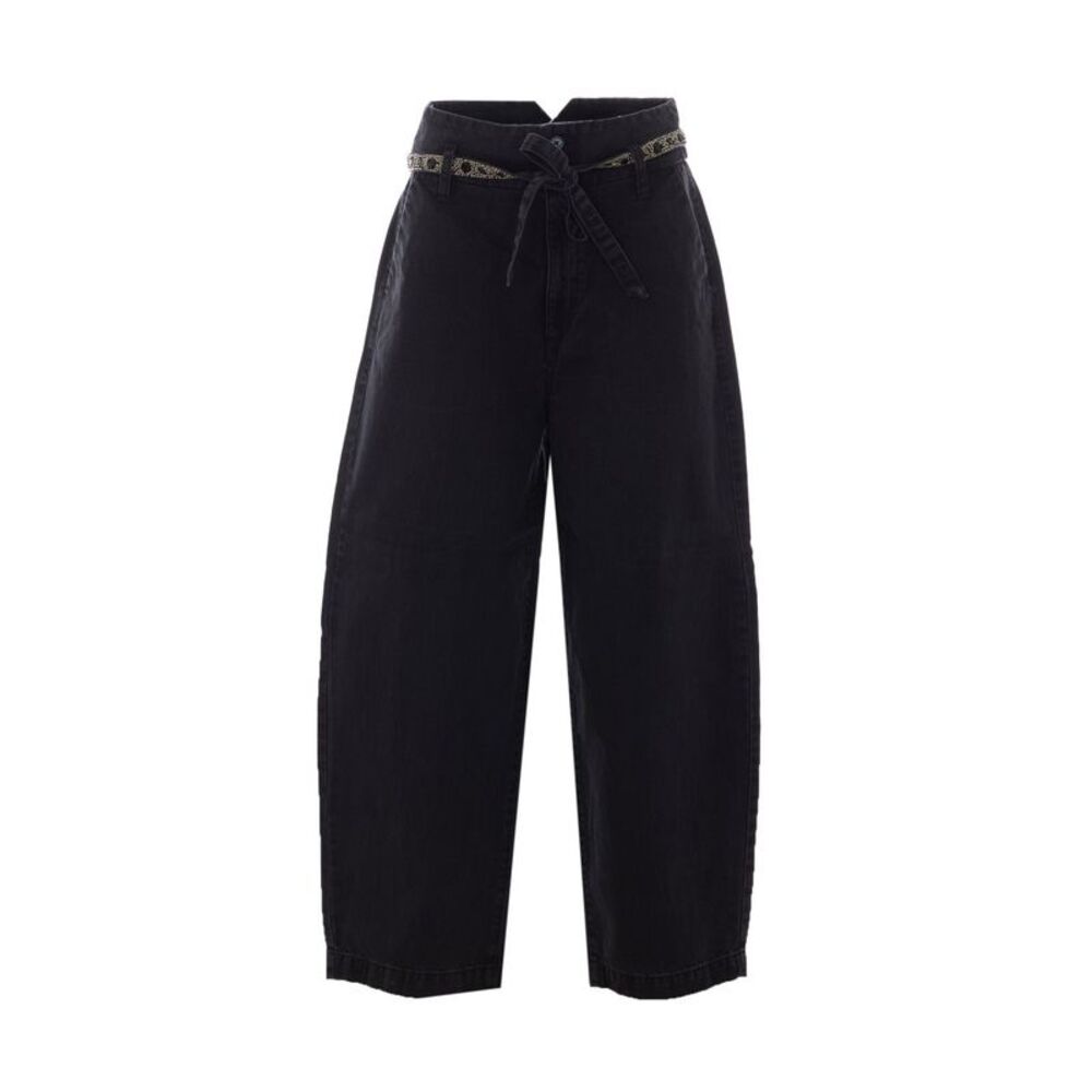 Liu Jo Women Balloon Trousers With Embroidered Belt